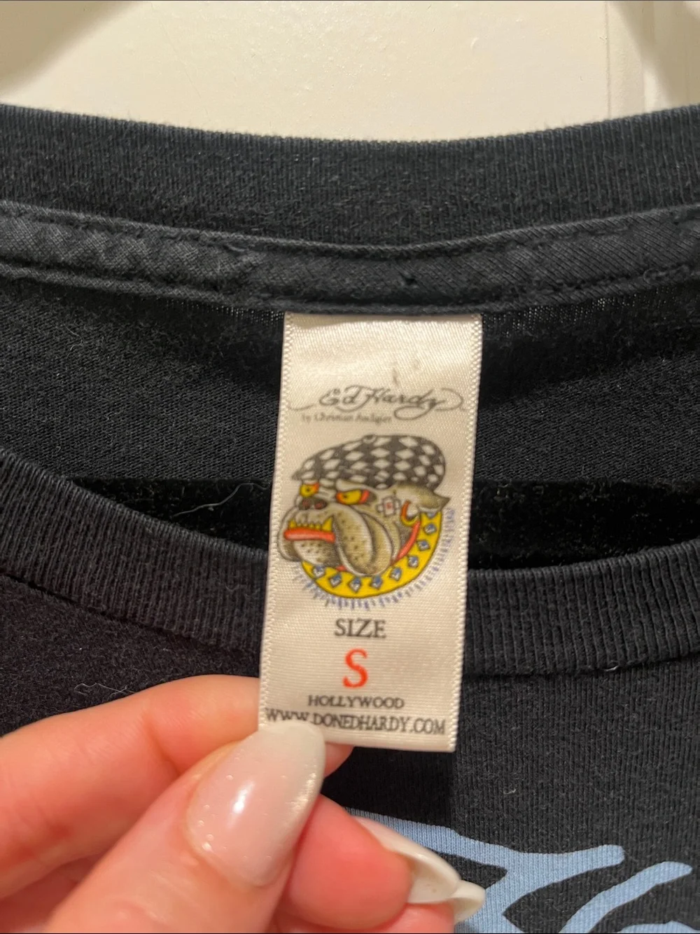 Ed Hardy By Christian Audigier Golden Rose of Love Short Sleeve Baby Tee faded - Picture 2 of 14